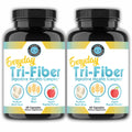Angry Supplements Tri-Fiber Digestive Health Complex – Psyllium Husk, Oat Bran & Apple Pectin – Prebiotic Fiber for Gut Health & Regularity – 60 Capsules (2-Bottles)