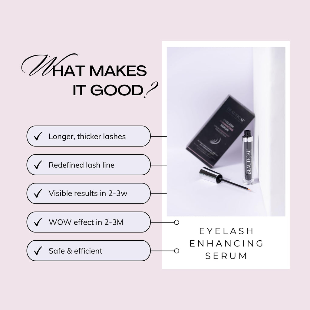BEAUTICAL Eyelash Serum – Lash Enhancing & Conditioning Formula with Botanical Ingredients for the Appearance of Fuller, Shinier & Healthier-Looking Lashes – Nourishing Lash Care, 3ml BEAUTICALBuy Supplements Australia