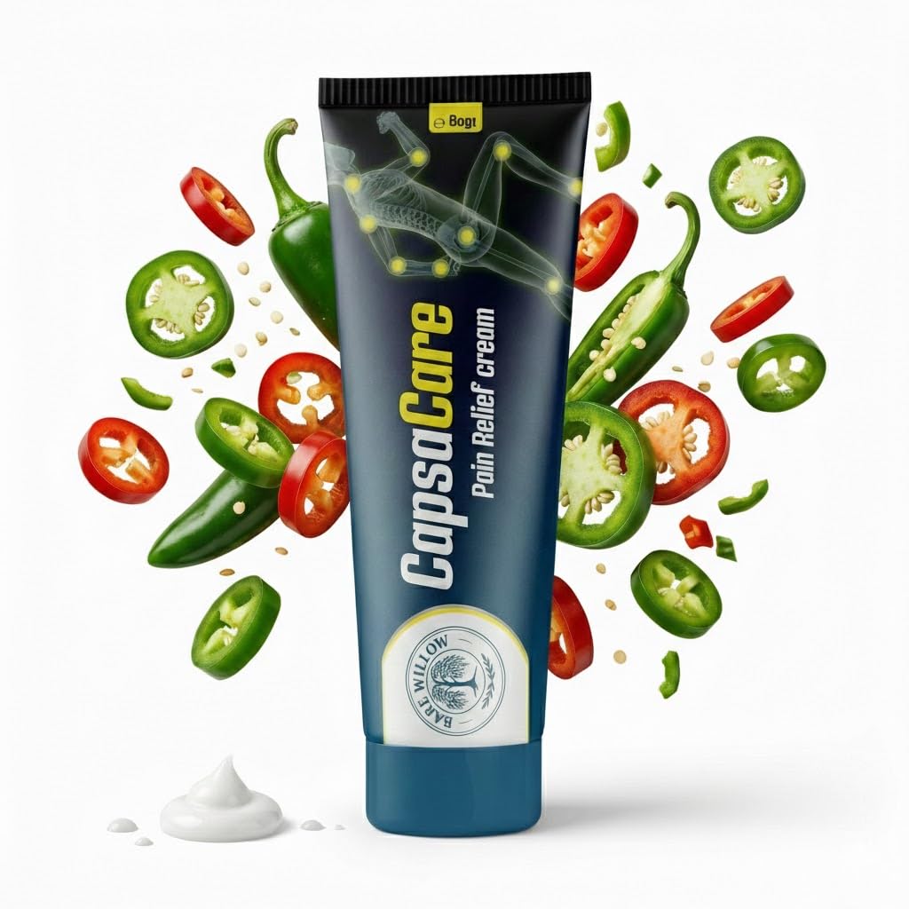 CapsaCare Cream with Capsaicin 0.125% & Magnesium, NeuroSoothe Blend with Arnica, Glucosamine, Menthol & Aloe, Fragrance Free, Non Greasy, Hydrating Topical Skin Cream for Men and Women, 100g (1 Pack) Bare WillowBuy Supplements Australia