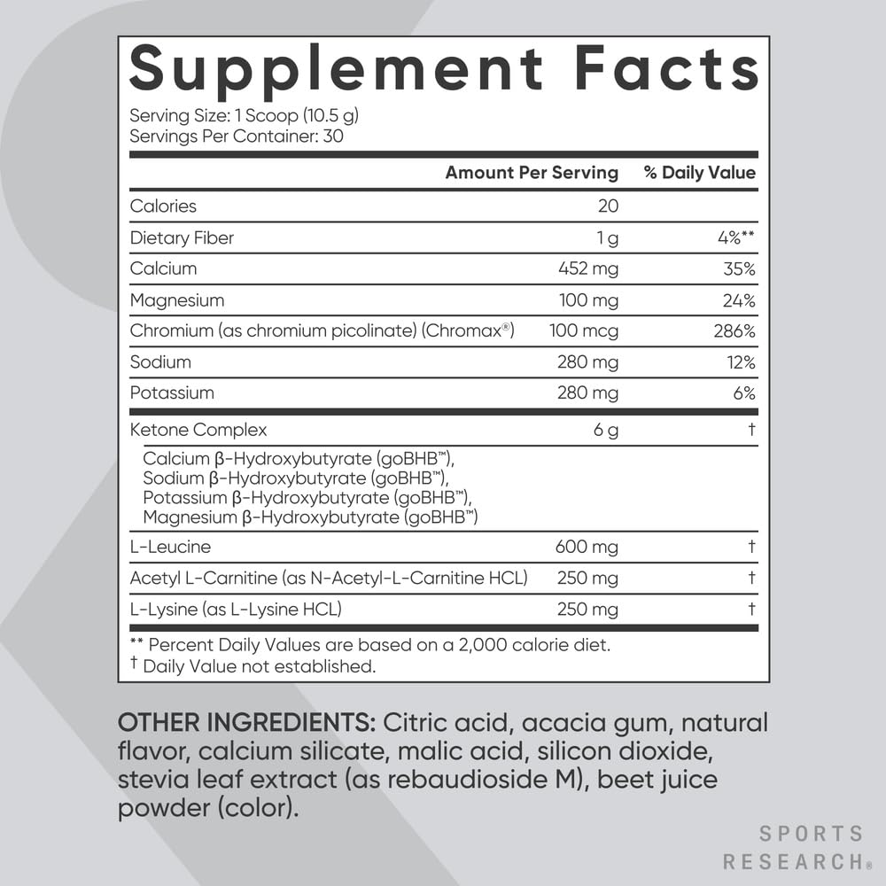 Sports Research® Keto Plus Exogenous Ketones with goBHB® - Premium Keto Powder Supporting Ketosis, Energy & Cognitive Function - Keto Certified · Vegan Friendly · 30 Servings (Raspberry Lemonade) Sports Research buy supplements Au