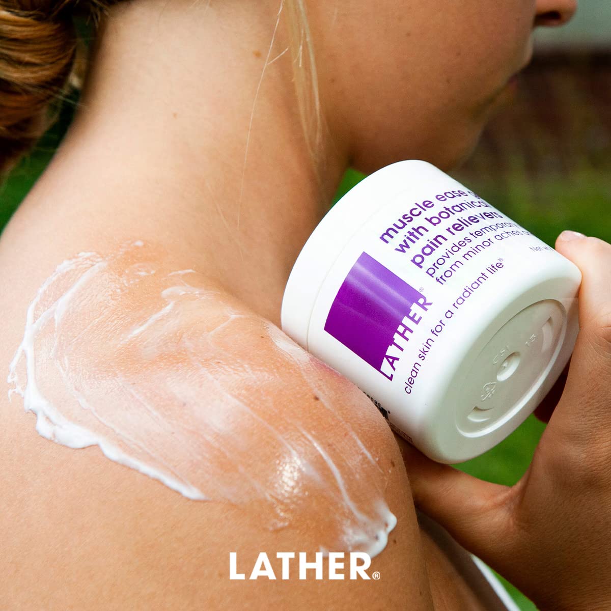 LATHER Muscle Pain Relief Gel - Muscle Therapy to Aid Muscle Soreness - Fast Acting Gel with Menthol Helps Ease Back Pain Relief, Neck Pain Relief, Knee Pain Relief, Lower Back Pain Relief - 4 Oz LATHERBuy Supplements Australia