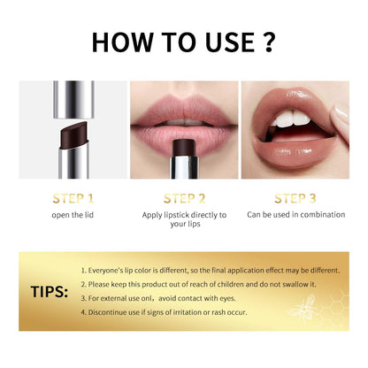 Honey Lipstick Tinted Lip Balm - Sheer Hydrating Lipstick for All Skin Tones - Moisturizing Lip Color, Nourishing Lip Balm with a Hint of Natural Black Cherry Tint BAISEN DIARYBuy Supplements Australia
