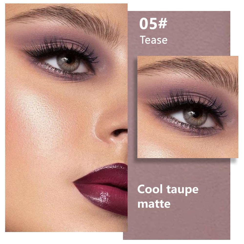 evpct Mauve Taupe Plum Matte Single Eye Shadow Palette Makeup for Older Women, Plum Lavender Purple Natural Cream Eyeshadow Palette for Green Eyes, High Pigment Mini Monochrome Eyeshadow evpctBuy Supplements Australia
