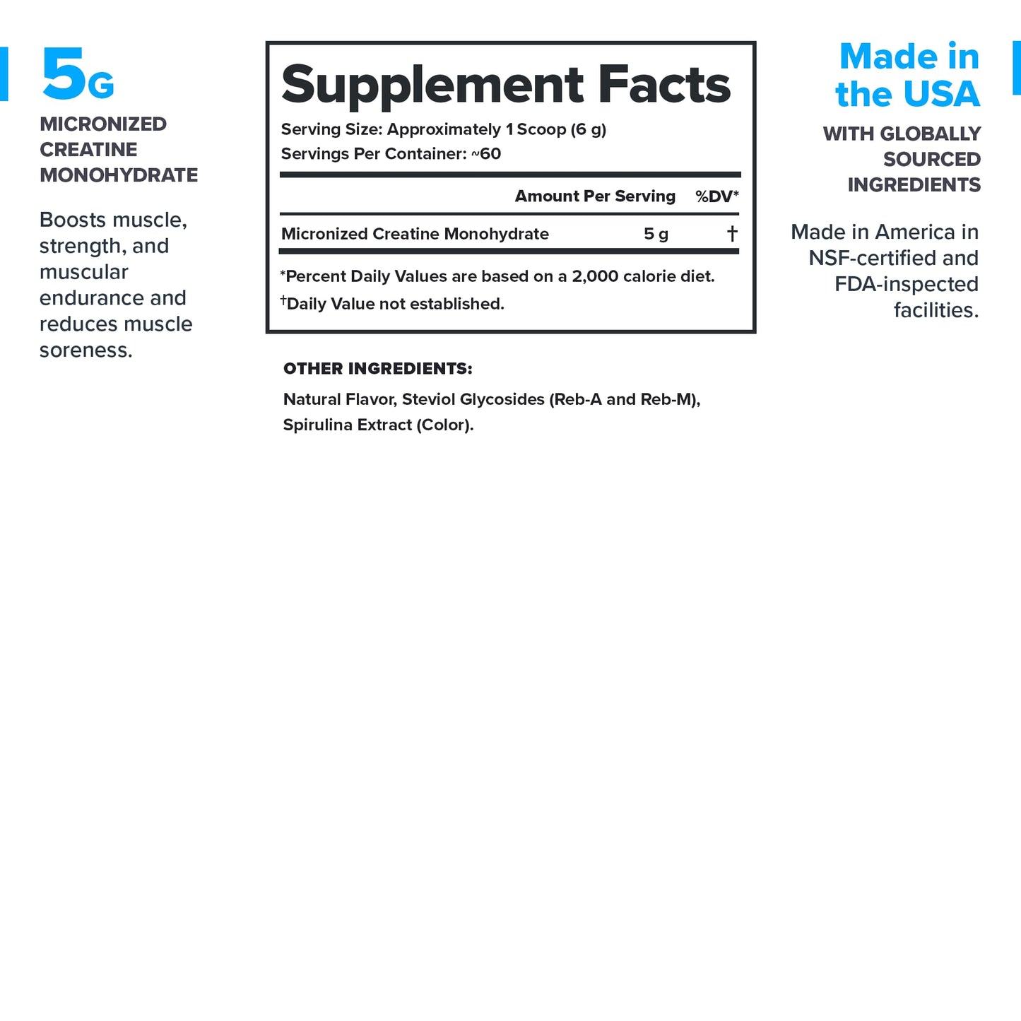 LEGION Micronized Creatine Monohydrate Supplement - Clean Creatine Powder for Muscle Gain & Post Workout Recovery - Micronized Creatine Supplement for Maximum