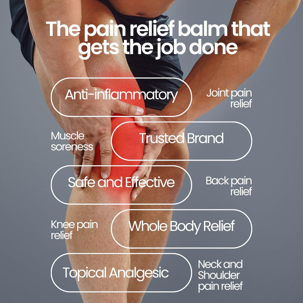 Aboniki Powerful Topical Pain Relief Balm with Natural Ingredients | Fast-Acting Soothing Relief for Joints & Muscle Pain, Soreness, Cramps | Long Lasting Full Body Rub (12 Plastic Jars) AbonikiBuy Supplements Australia