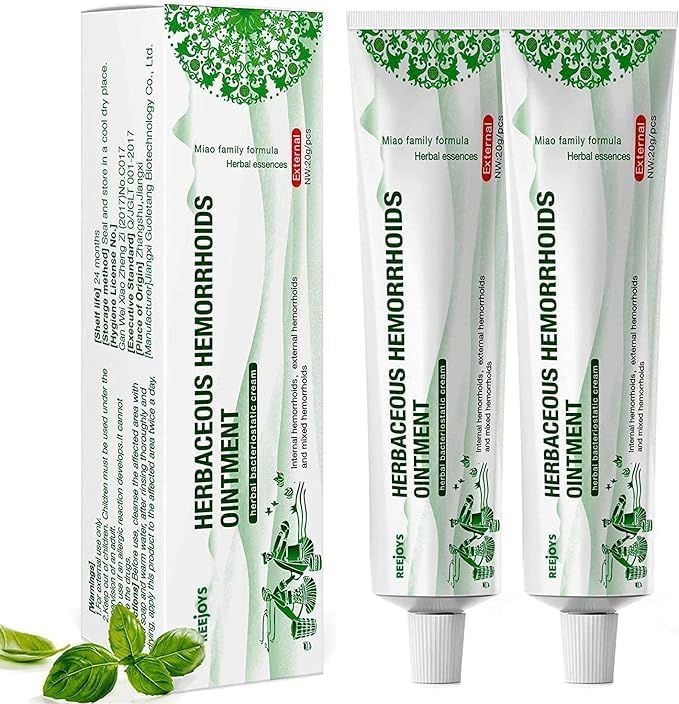 Reejoys Hemorrhoid Cream: Advanced Herbal Hemorrhoids Treatment Cream for Itching and Burning, Shrink & Soothe Hemorrhoids - 1.8 Oz ReejoysBuy Supplements Australia