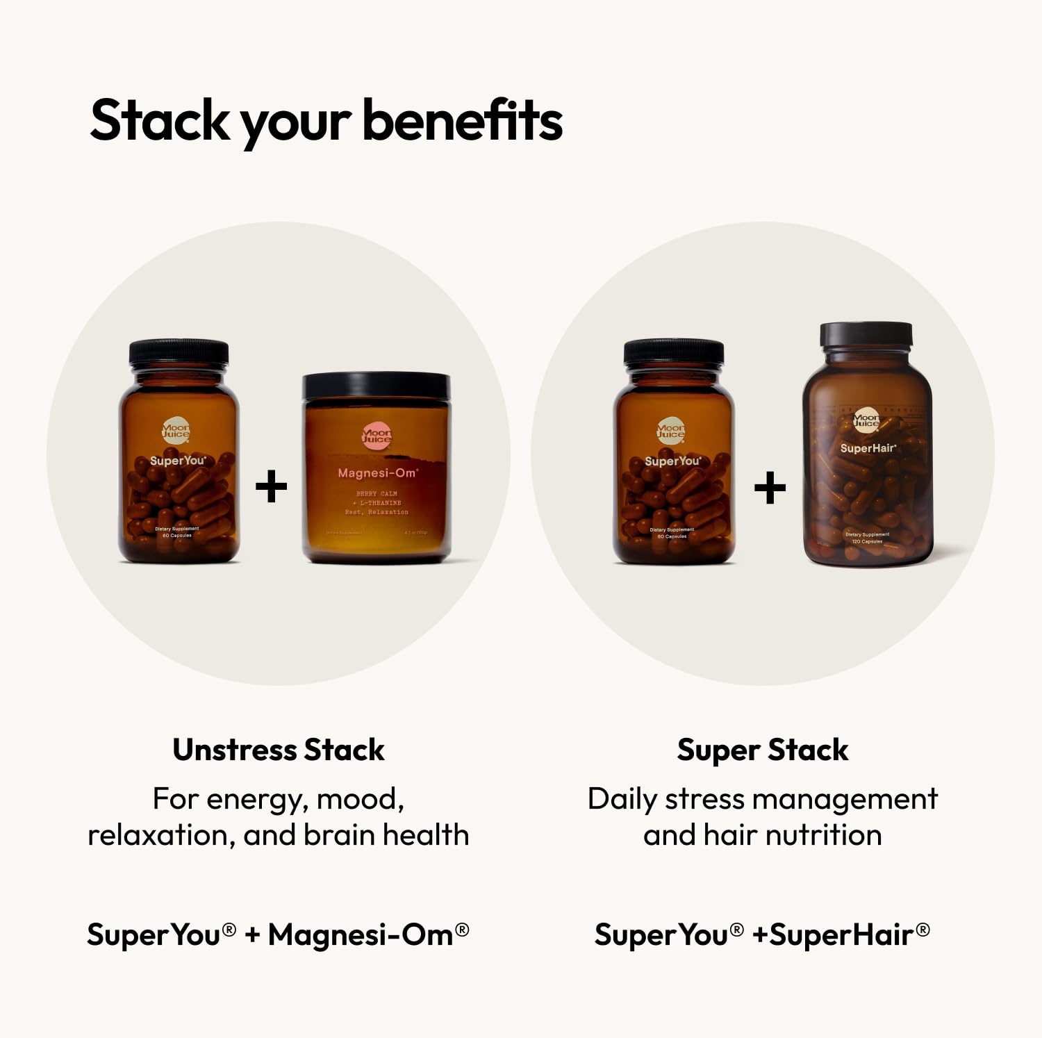 Moon Juice SuperYou Ashwagandha Supplements with Rhodiola, Shatavari & Amla - Cortisol Reducer for Energy, Mood, Focus and Stress Support, Vegan, Non-GMO & 100% Traceable, 60 Capsules, 30 Servings Moon Juice buy supplements Au