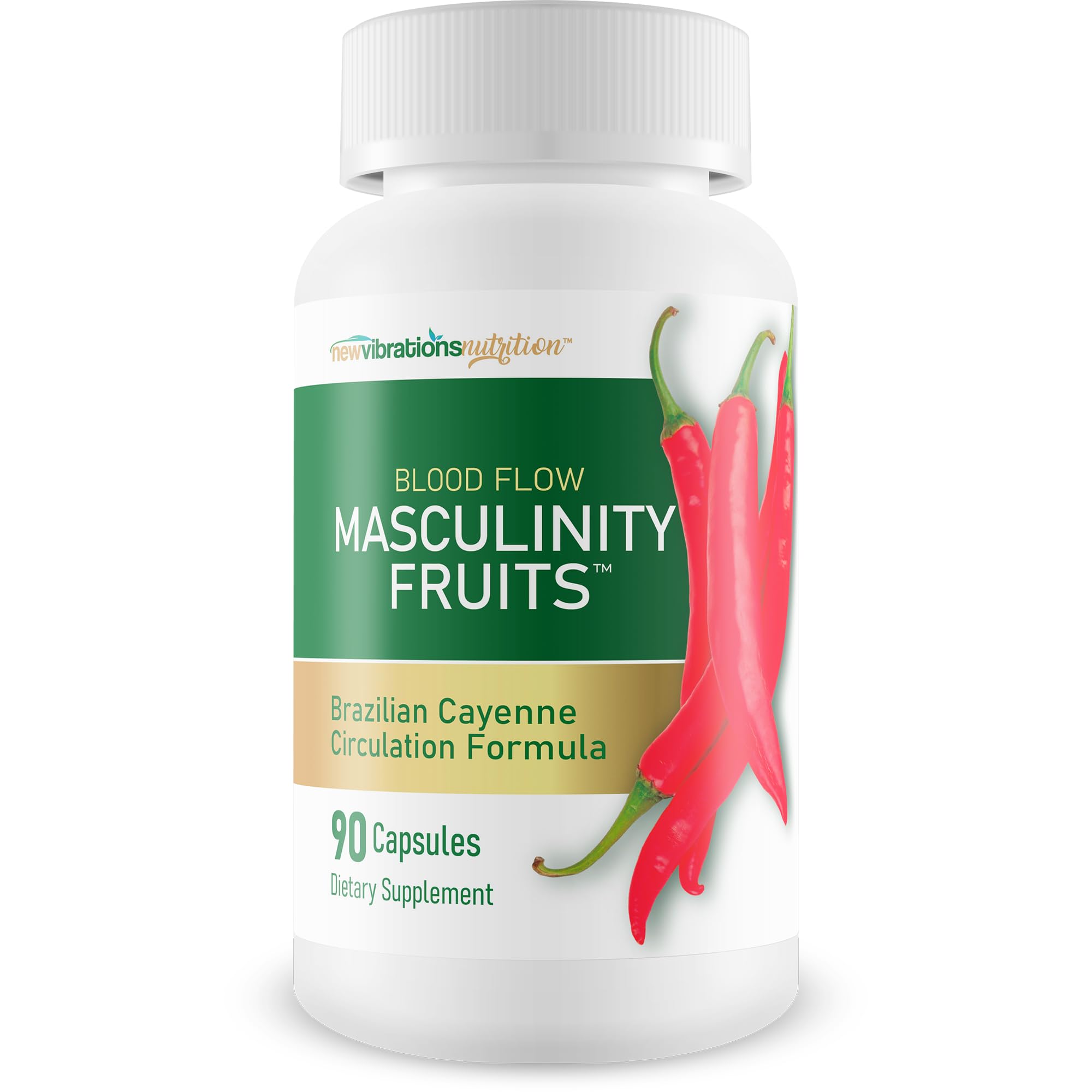 Masculinity Fruits for Bloodflow - Our Best Brazilian Blood Circulation Supplements for Men - Boost Blood Flow Circulation Supplement - Cayenne Pepper Pills Gingko Biloba Blood Flow Vitamins for Men New Vibrations Nutrition buy supplements Au