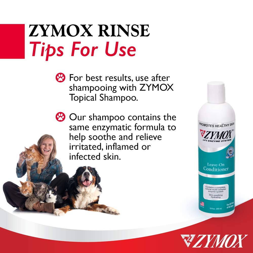 Zymox Leave On Conditioner for Pets, 12 fl oz Pet King Brands buy supplements Au