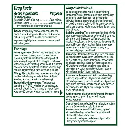 Goody's Hangover Powders, Fast Pain Relief & Boost of Alertness Berry Citrus, 4 ct (Pack of 1) Goody'sBuy Supplements Australia