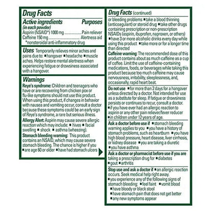 Goody's Hangover Powders, Fast Pain Relief & Boost of Alertness Berry Citrus, 4 ct (Pack of 1) Goody'sBuy Supplements Australia