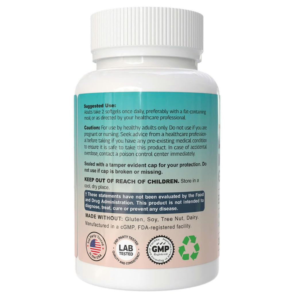 THEREXA Vitamin D3 K2 Magnesium Supplement - Extra Strength with 10000 IU Vitamin D3, Magnesium Glycinate and 200 mcg K2 MK-7 Vitamin Supplements Complex, for Women & Men - 300 Softgels THEREXA buy supplements Au