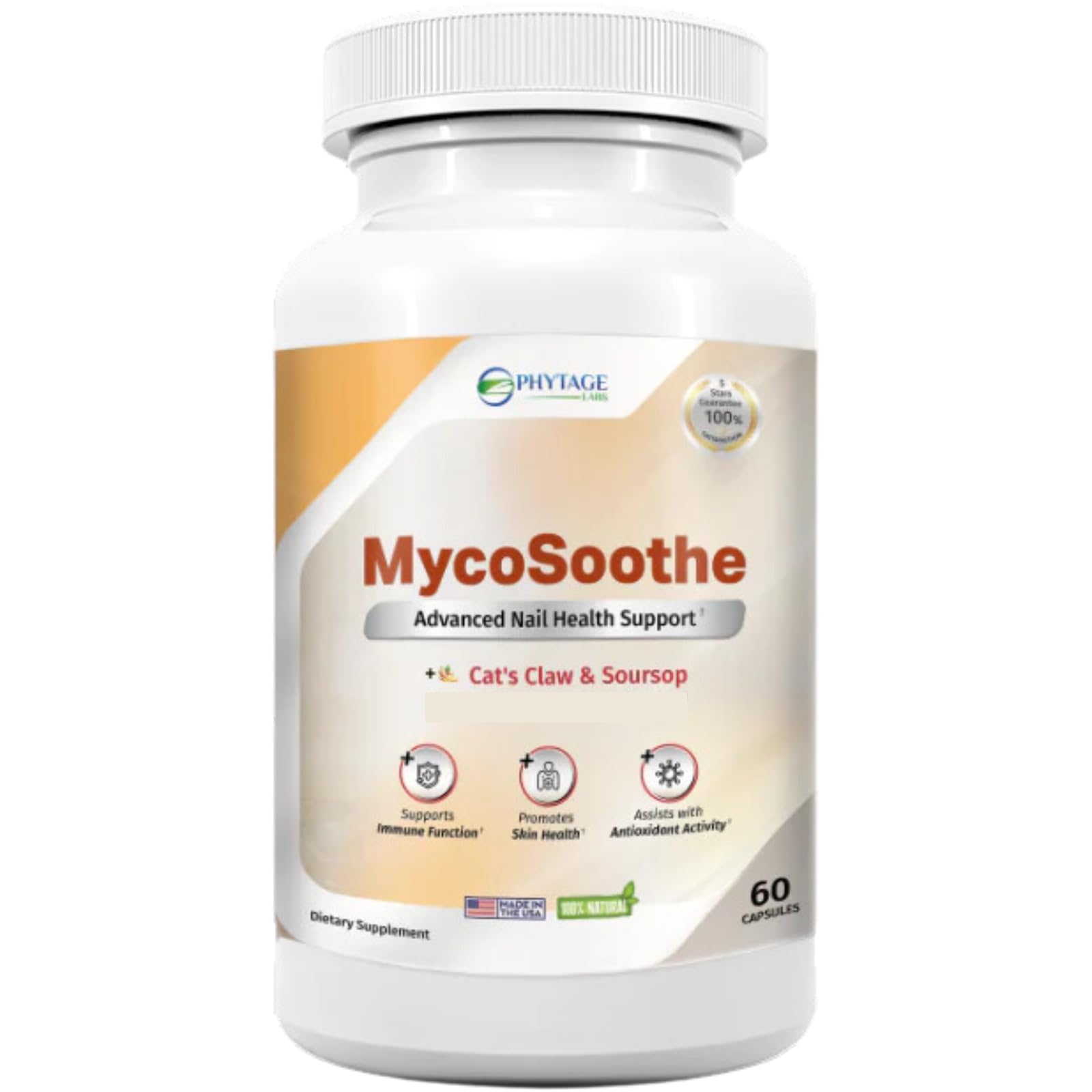 Phytage Labs MycoSoothe Advanced Hair, Skin, Nail & Immunity Support Formula - 60 Capsules Phytage LabsBuy Supplements Australia