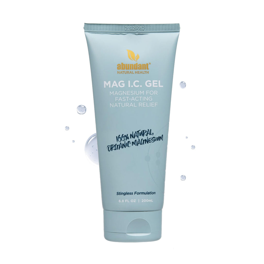 Abundant Natural Health MAG I.C. Magnesium Gel with Cucumber Stem Cells - Fast Muscle Relief, Soothing, Stingless, Safe for Sensitive Skin, Fragrance-Free, 200mL Abundant Natural HealthBuy Supplements Australia