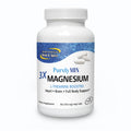 Supplement bottle labeled '3X Magnesium' by North American Herb & Spice on a white background