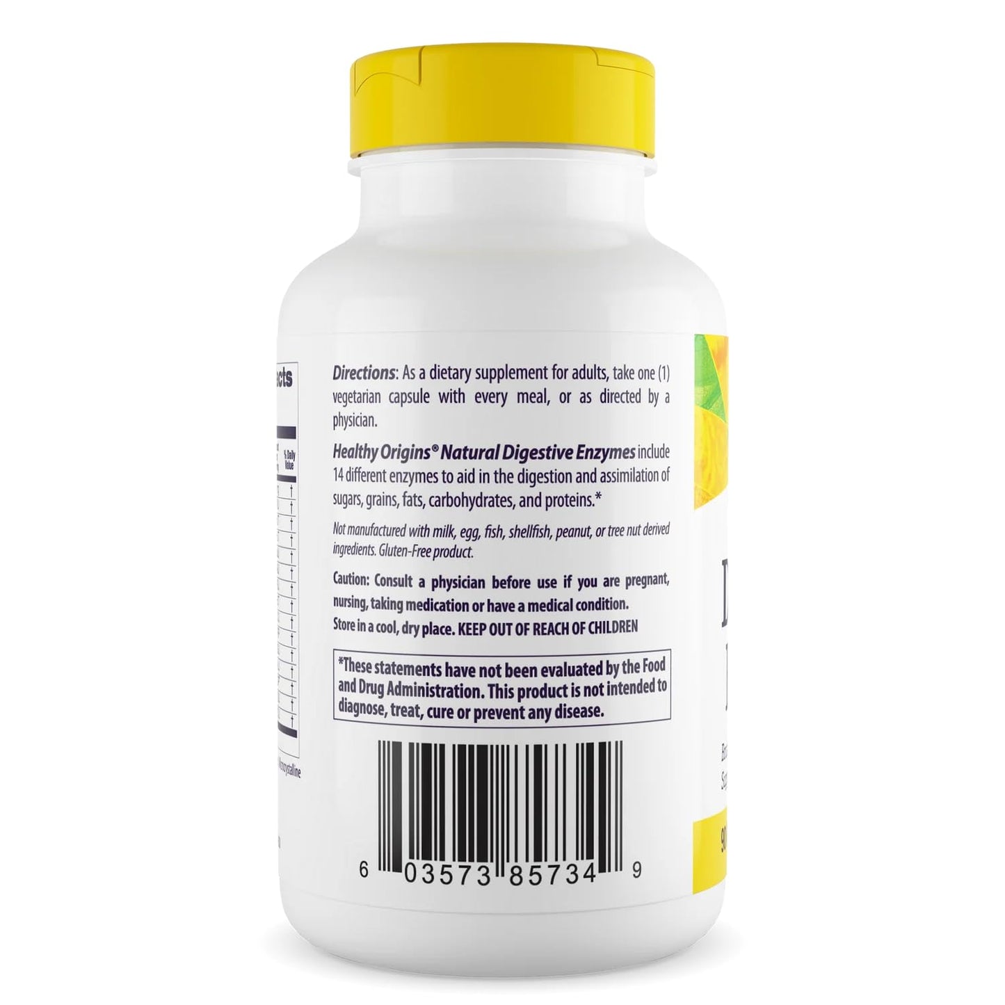 Healthy Origins Digestive Enzymes, 180 Veggie Capsules - Broad Spectrum, Multi-Enzyme Blend with Protease, Amylase & Lipase - Supports GI Comfort