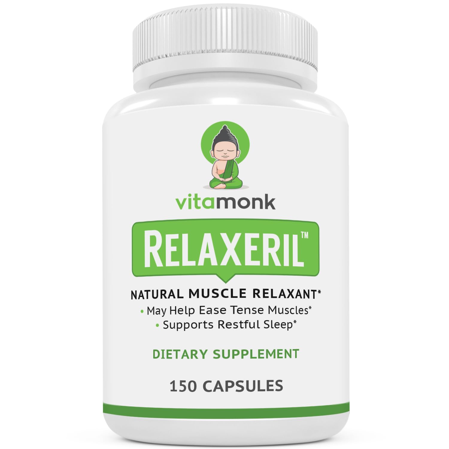 VitaMonk Relaxeril™ All-Natural Muscle Relaxer - Muscle Relaxer Supplement - Complete Muscle Relaxing Formula VitaMonkBuy Supplements Australia