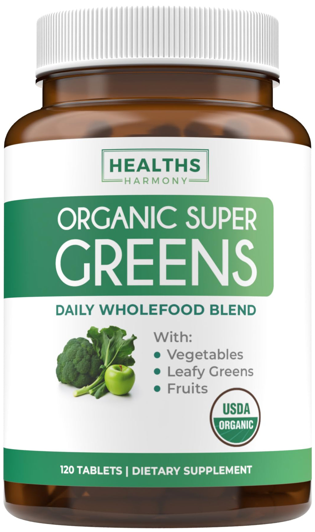 Super Greens & Antioxidants (2-Month Supply) Antioxidant Power Greens Bundle of Organic Super Greens Powder - Complete Superfood (120 Capsules) & Super Antioxidants - Powerful Superfood (120 Capsules) Healths Harmony buy supplements Au