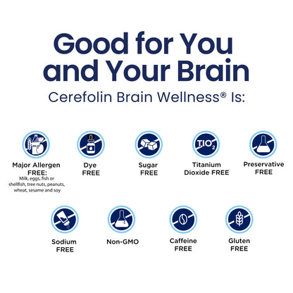 Cerefolin Brain Wellness, Targeted Nutrition for Cognitive Support, Improves Memory, Focus & Concentration, L-Methylfolate, NAC, B12, Neurologist Recommended (30 Count) Cerefolin buy supplements Au