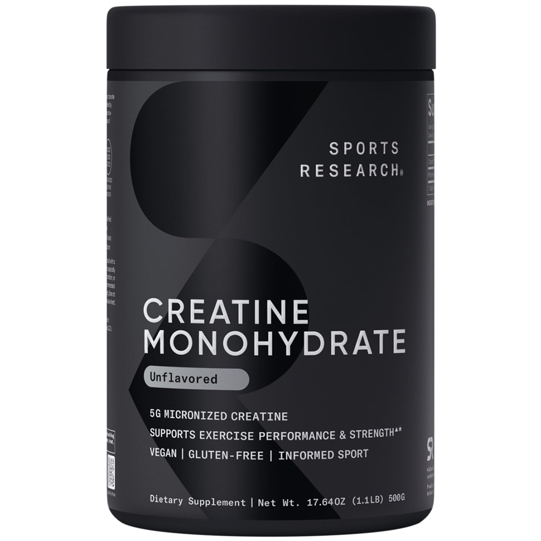Sports Research Creatine Monohydrate - Gain Lean Muscle, Improve Performance and Strength and Support Workout Recovery* - 5 g Micronized Creatine - 17.64 oz Sports Research buy supplements Au