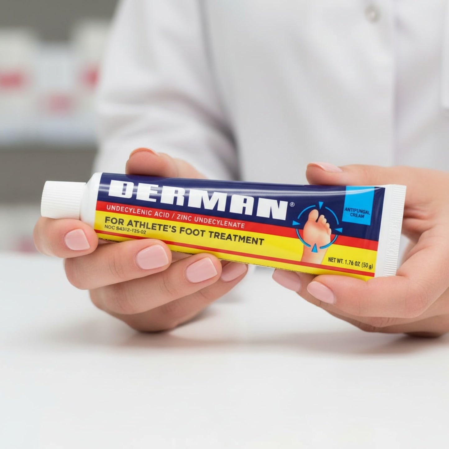 Derman Cream for The Treatment of Athlete's Foot, 2-Pack of 1.76 Oz Each, 2 Tubes Derman buy supplements Au