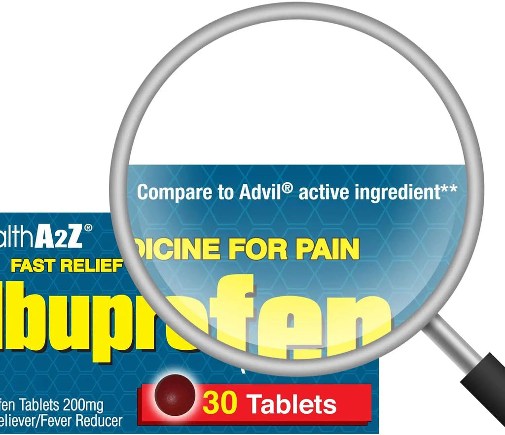 HealthA2Z® Ibuprofen Caplets 200mg | Pain Reliever & Fever Reducer | 24 Packs of 30 Tablets (720 Tablets Total) | Value Pack | NSAID HealthA2ZBuy Supplements Australia