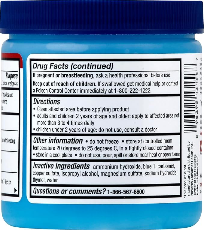 Leader Mineral Ice Blue Gel, Menthol 2%, Pain Relief Gel, Topical Analgesic, for Muscle Pain, Backache, Arthritis & Sport Injuries, for Adults and Kids 2+, Compare to Mineral Ice, 8 oz LeaderBuy Supplements Australia