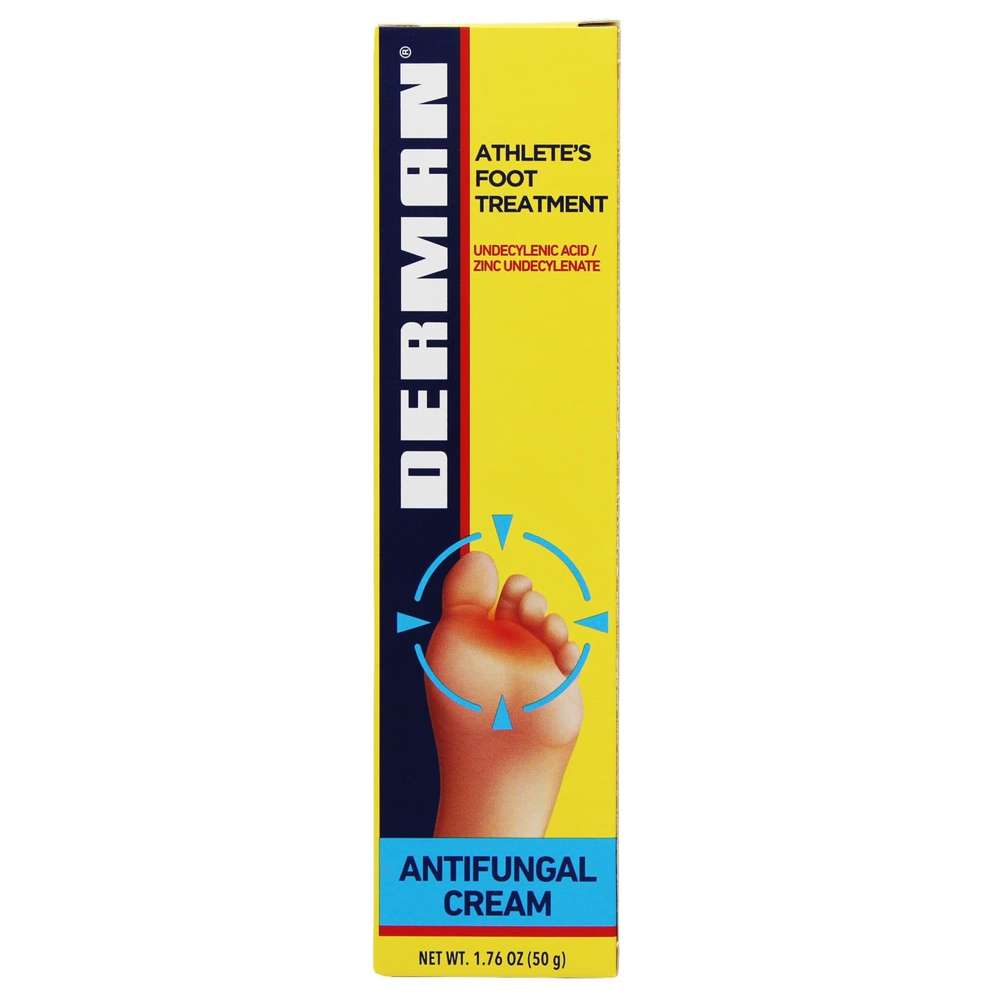 Derman Cream for The Treatment of Athlete's Foot, 2-Pack of 1.76 Oz Each, 2 Tubes Derman buy supplements Au