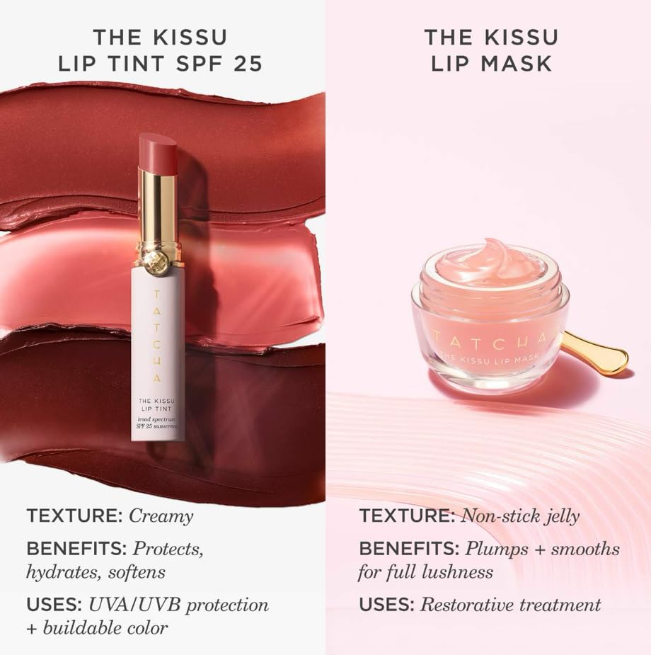 Tatcha Kissu Lip Mask | Overnight Lip Mask, Visibly Plumps and Softens for Lush Lips, 9.0 G | 0.32 oz TATCHABuy Supplements Australia