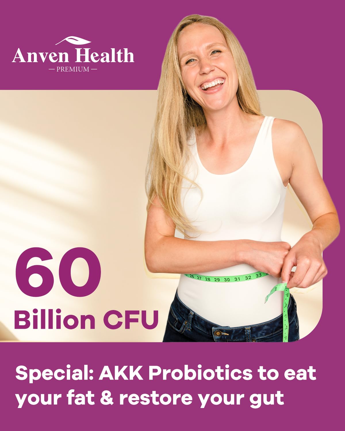 Spermidine 20mg + Fisetin 300mg + Akkermansia for Women丨Cellular Renewal, Metabolic & Gut Health Anven Health buy supplements Au