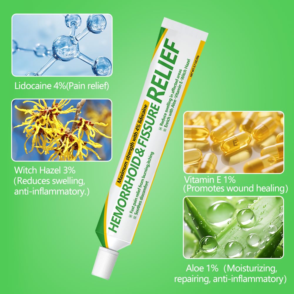 Dr.Goddyik Maximum Strength Hemorrhoid & Fissure Relief Cream Ointment with Aloe & Vitamin E - Fast Acting, Long Lasting Soothe for Itching, Burning & Fissures Dr.GoddyikBuy Supplements Australia