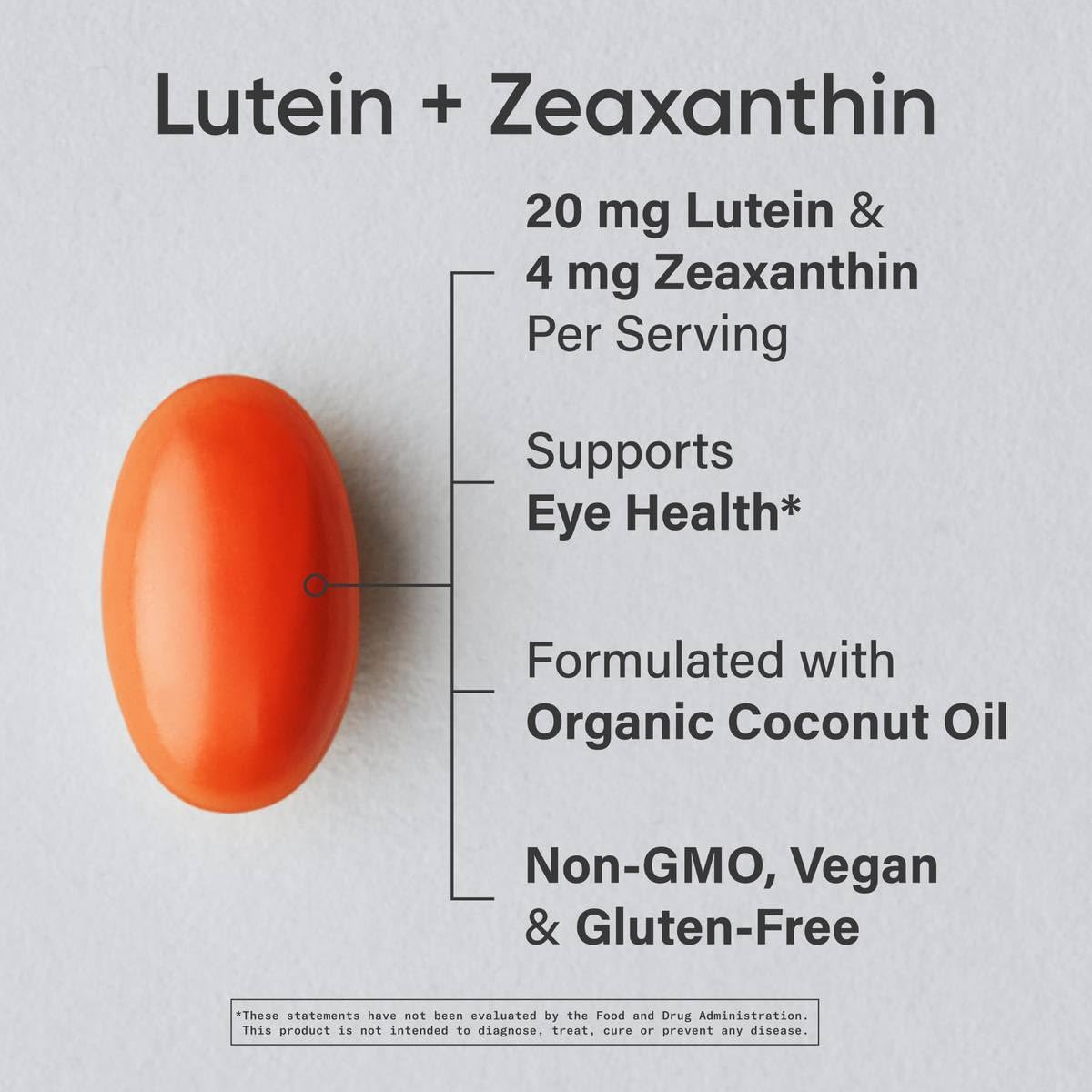 Sports Research® Lutein and Zeaxanthin Capsules - Eye Health Support Supplement Made with Lute-Gen® and Organic Coconut Oil - Vegan Friendly & Non-GMO Verified - 120 Veggie Softgels Sports Research buy supplements Au