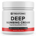 Treatonic Maximum Strength Numbing Cream: Numbing Cream for Discomfort, Burn, Itch & Pain Relief - Fast-Acting, Soothing Topical Anesthetic with Menthol & Emu Oil for Hemorrhoid Treatment – 1.7oz TreatonicBuy Supplements Australia