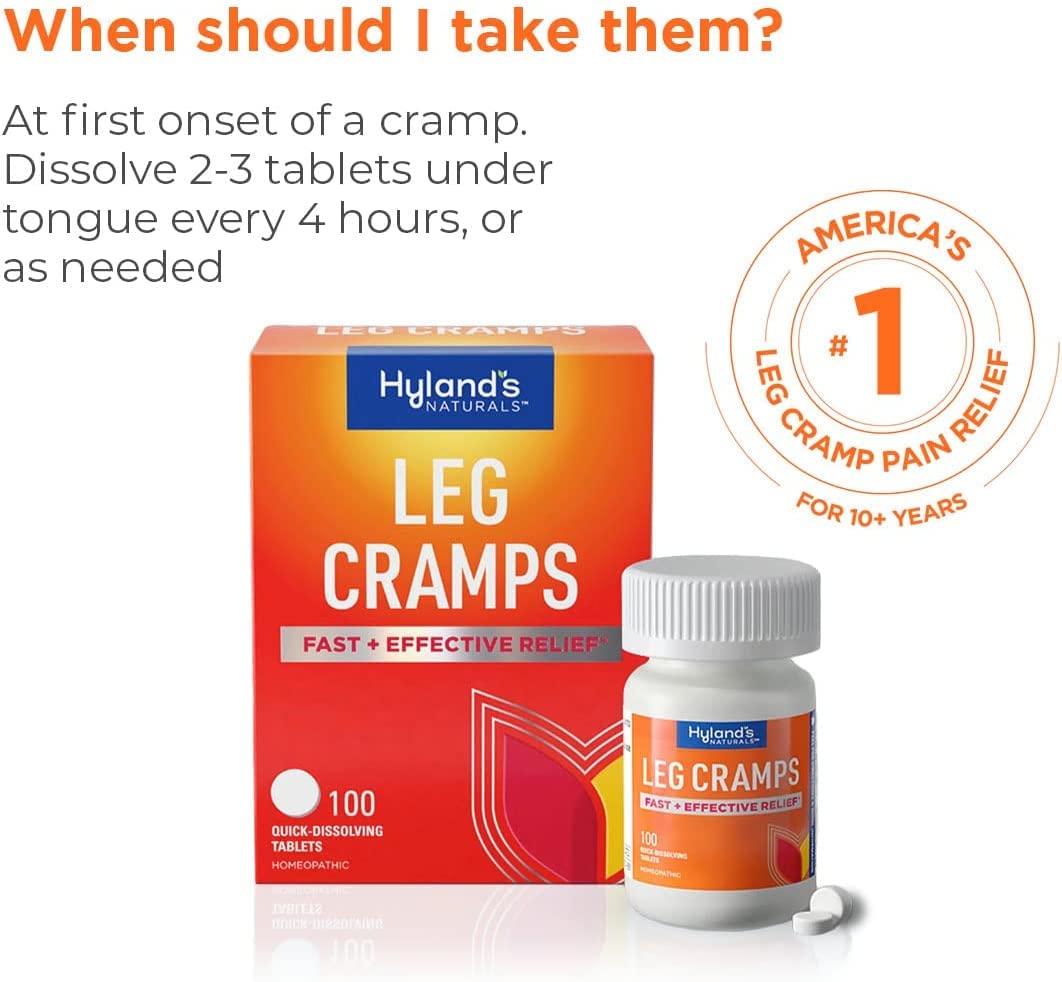 Bundle of Hyland's Leg Cramps Tablets, 100 Count and Leg Cramps PM Nighttime Formula, Natural Relief of Calf, Foot and Leg Cramps, 50 Count Hyland'sBuy Supplements Australia