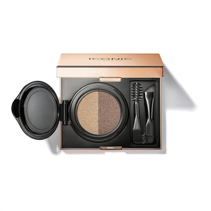 ICONIC LONDON Eyebrow Cushion 2 Colour Sculpter | Fill and Define Eyebrows, Includes a Double Sided Applicator, (Ash Blonde) ICONIC LONDON buy supplements Au