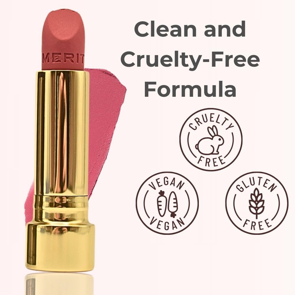 Merit Signature Lip Lightweight Matte Lipstick - 0.10 oz / 3 g (Sunday (pink), standard) MeritBuy Supplements Australia