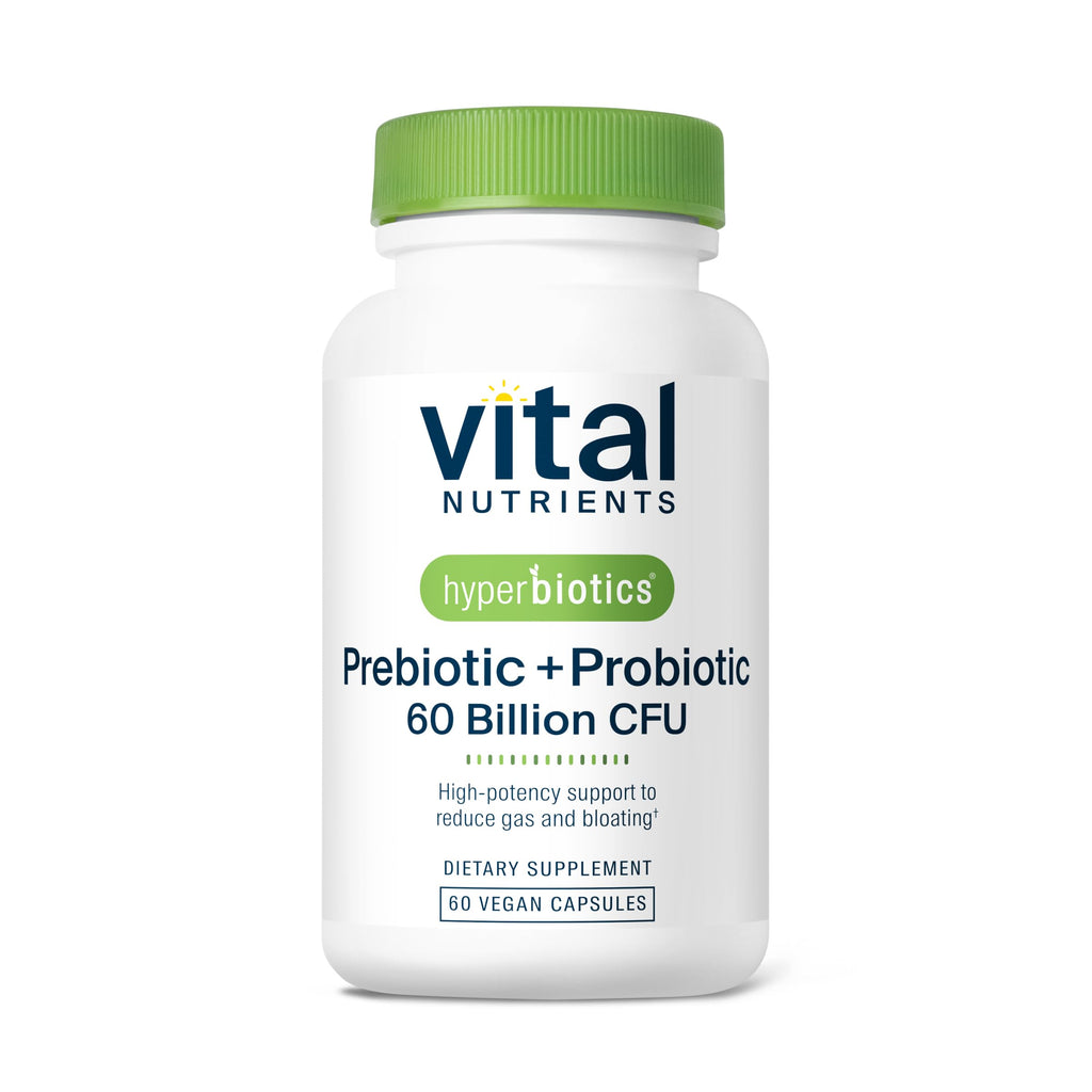 Hyperbiotics Vital Nutrients Prebiotic and Probiotic for Women and Men | 60 Billion CFU | Pre and Probiotics Supports Digestive Health, Constipation,