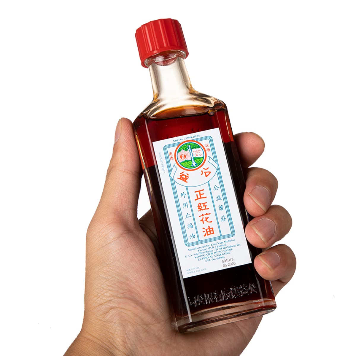 Koong Yick Hung FA Red Flower External Analgesic Oil, Simple Backache Arthritis Strains Bruises Sprain, Authentic US Import (One Pack) Koong YickBuy Supplements Australia