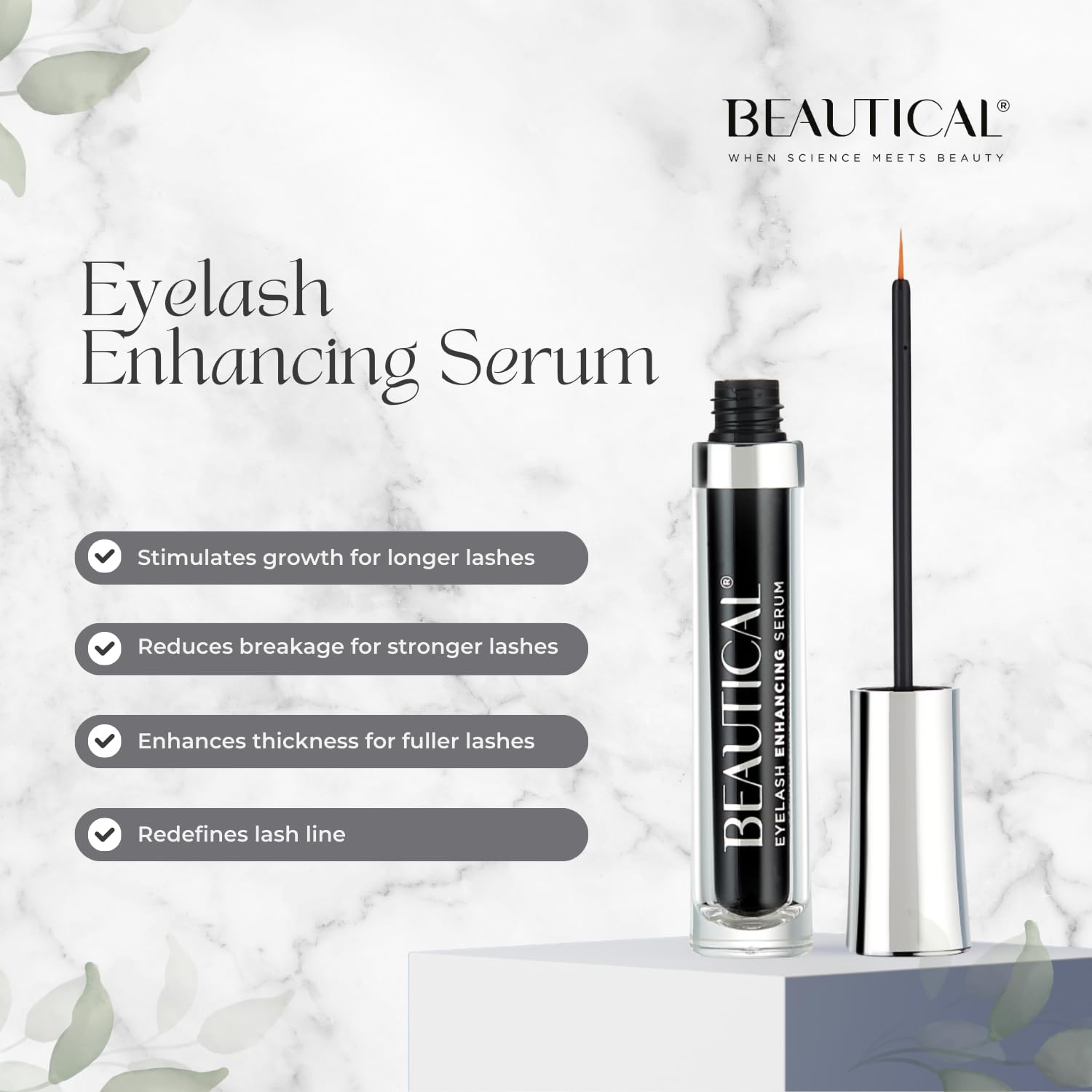 BEAUTICAL Eyelash Serum – Lash Enhancing & Conditioning Formula with Botanical Ingredients for the Appearance of Fuller, Shinier & Healthier-Looking Lashes – Nourishing Lash Care, 3ml BEAUTICALBuy Supplements Australia