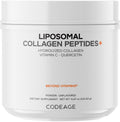 Codeage Liposomal Collagen Peptides Powder + Vitamin C & Quercetin, Phospholipid Complex, Grass-Fed Pasture-Raised Hydrolyzed Collagen Type I & III Supplement All-in-One, Non-GMO, 14.97 oz CodeageBuy Supplements Australia