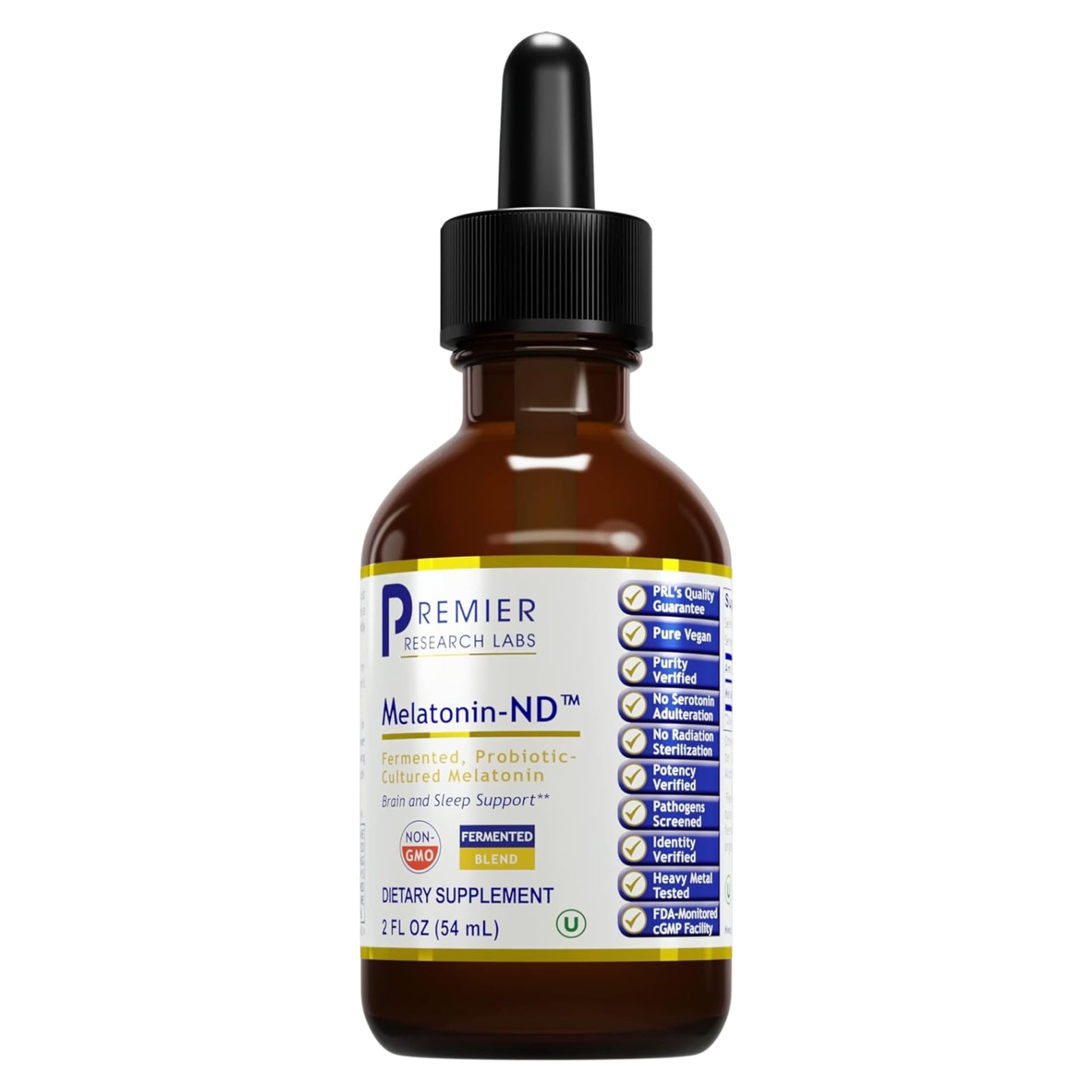 Premier Research Labs Melatonin-ND - Melatonin Liquid, Liquid Melatonin for Adults, Sublingual Melatonin Drops, Made with Organic Ingredients, Vegan Friendly - 2 Fl Oz (54 Servings) Premier Research LabsBuy Supplements Australia