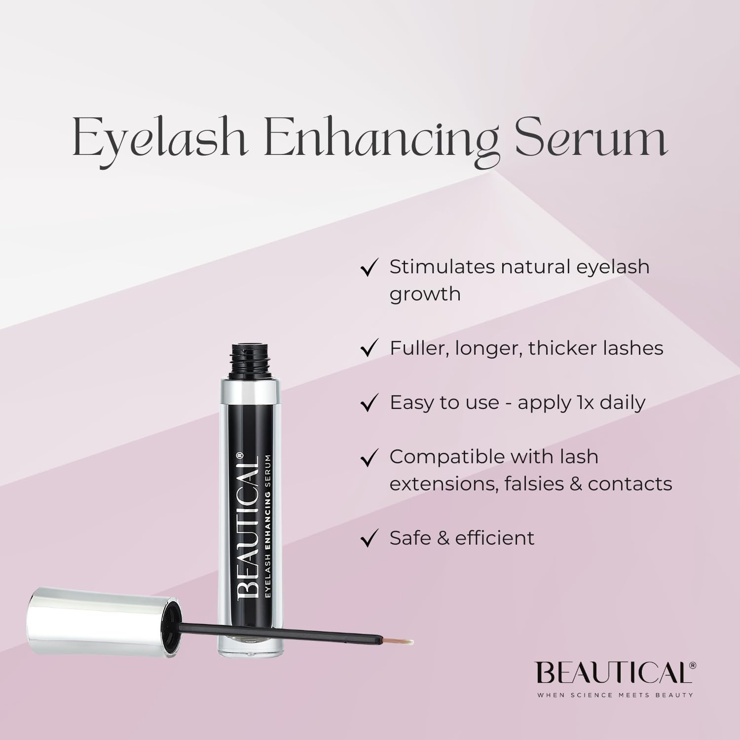 BEAUTICAL Eyelash Serum – Lash Enhancing & Conditioning Formula with Botanical Ingredients for the Appearance of Fuller, Shinier & Healthier-Looking Lashes – Nourishing Lash Care, 3ml BEAUTICALBuy Supplements Australia