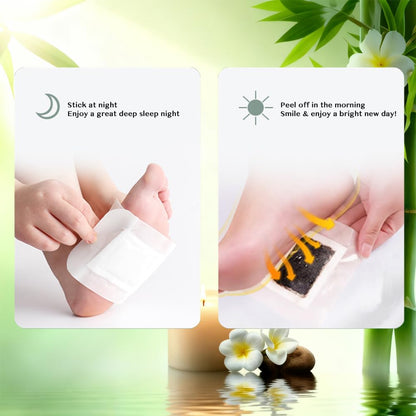 Deep Cleansing Foot Pads, 50 Count Pack with Ginger Oil for Lymphatic Drainage, Stress Relief, Deep Cleansing and Sleep Support HMBMO buy supplements Au
