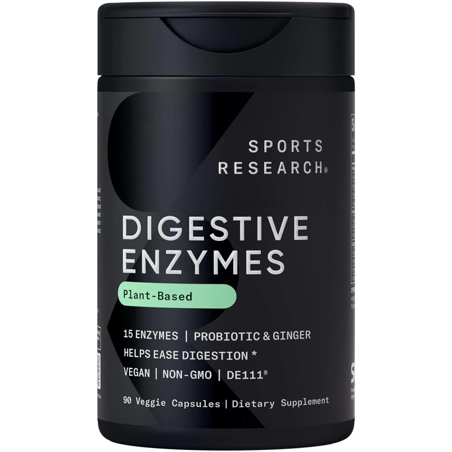 Sports Research Digestive Enzymes with Probiotics & Ginger - Plant Based for Dairy, Protein, Sugar & Carbs - Non-GMO Verified & Vegan Friendly (90 Veggie Capsules) Sports Research buy supplements Au
