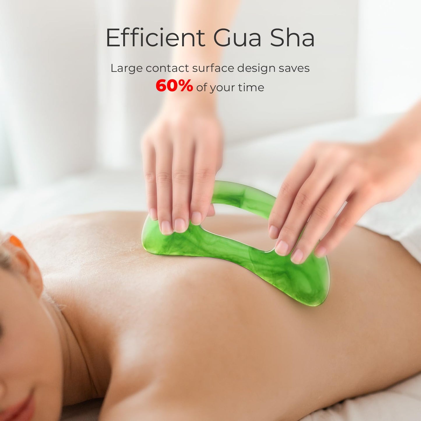 Scienlodic Body Gua Sha Massage Tool with Handle, Larger Guasha Tool for Back Neck Face Leg Massage, Lymphatic Drainage, Cellulite Remove Scienlodic buy supplements Au