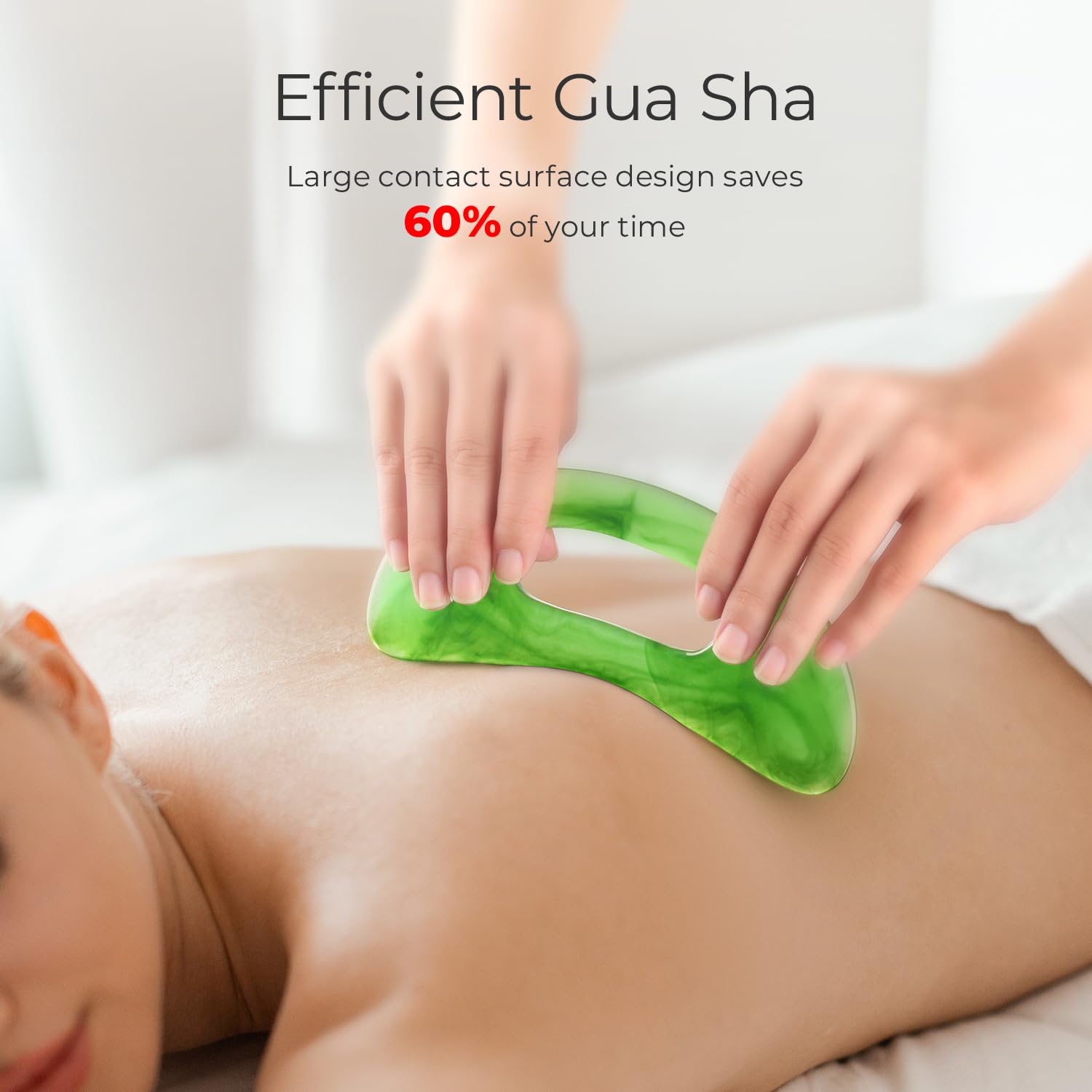 Scienlodic Body Gua Sha Massage Tool with Handle, Larger Guasha Tool for Back Neck Face Leg Massage, Lymphatic Drainage, Cellulite Remove Scienlodic buy supplements Au