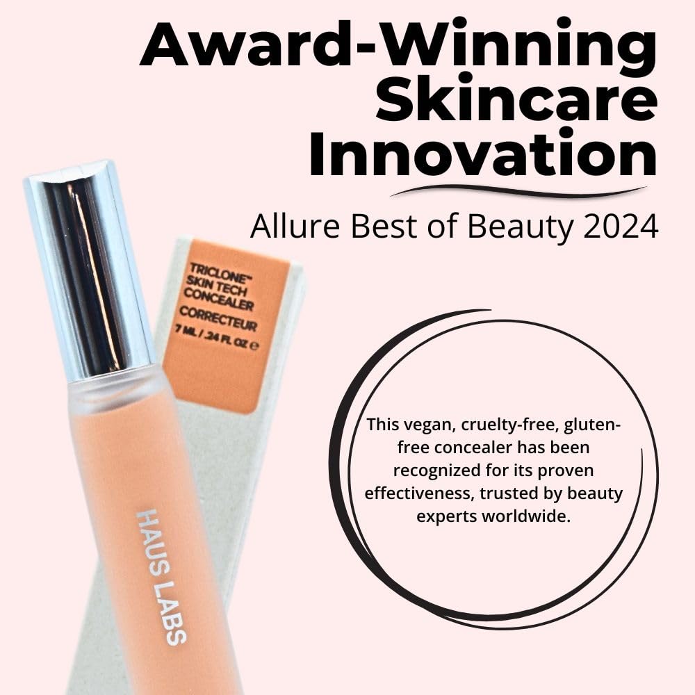 HAUS LABS BY LADY GAGA Triclone Skin Tech Hydrating + De-puffing Concealer with Fermented Arnica 22 Light Medium Peach Haus LaboratoriesBuy Supplements Australia