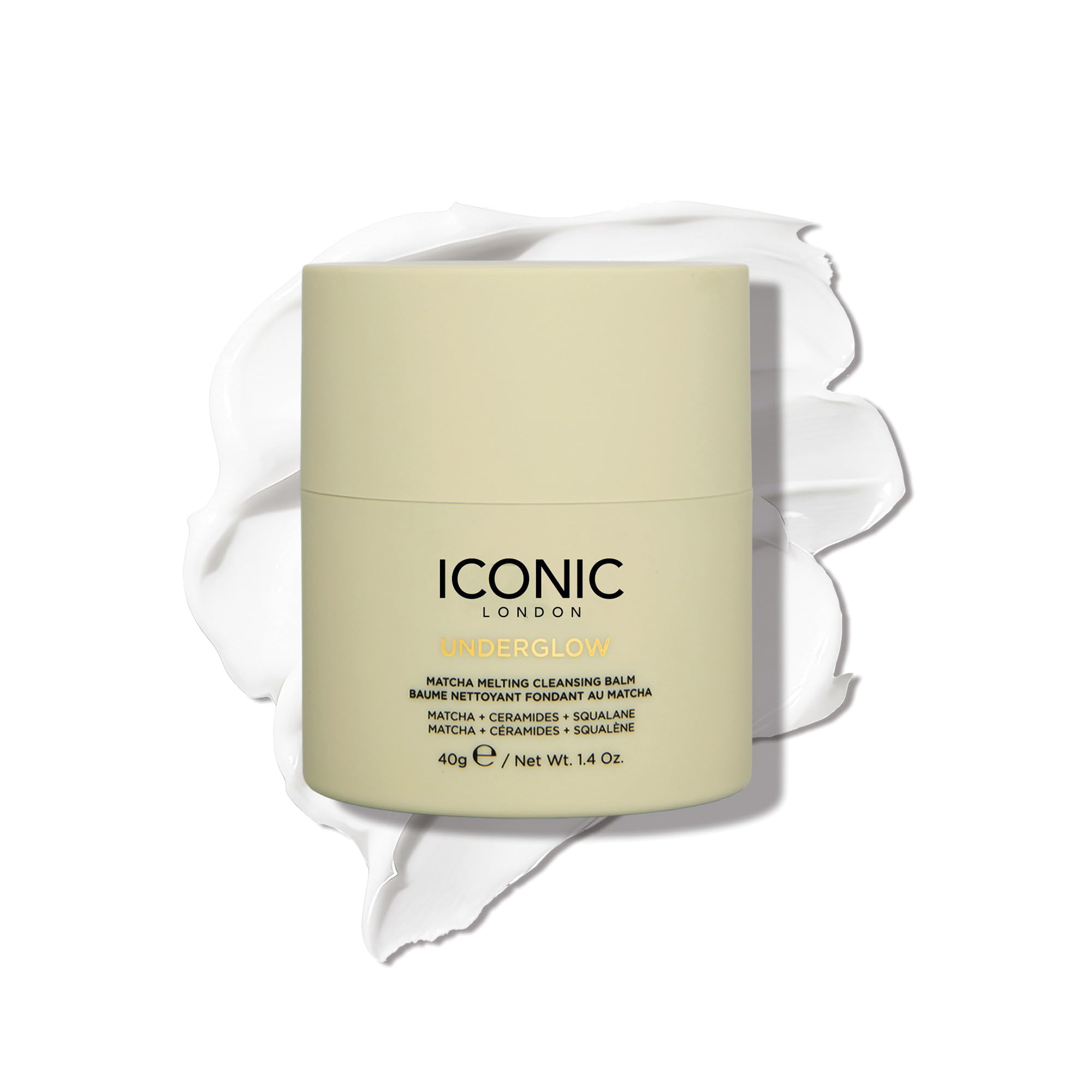 ICONIC LONDON Underglow Matcha Melting Cleansing Balm | Makeup Remover with Squalane & Ceramides for Softer, Plumper Skin | Vegan, 1.41 oz ICONIC LONDON buy supplements Au