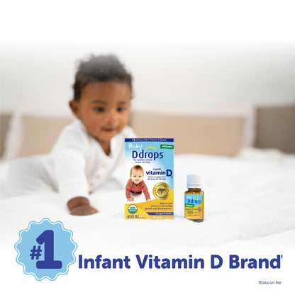 Ddrops Baby 400 IU, Vitamin D, 90 Drops 2.5mL (0.08 Fl. Oz (Pack of 1))
