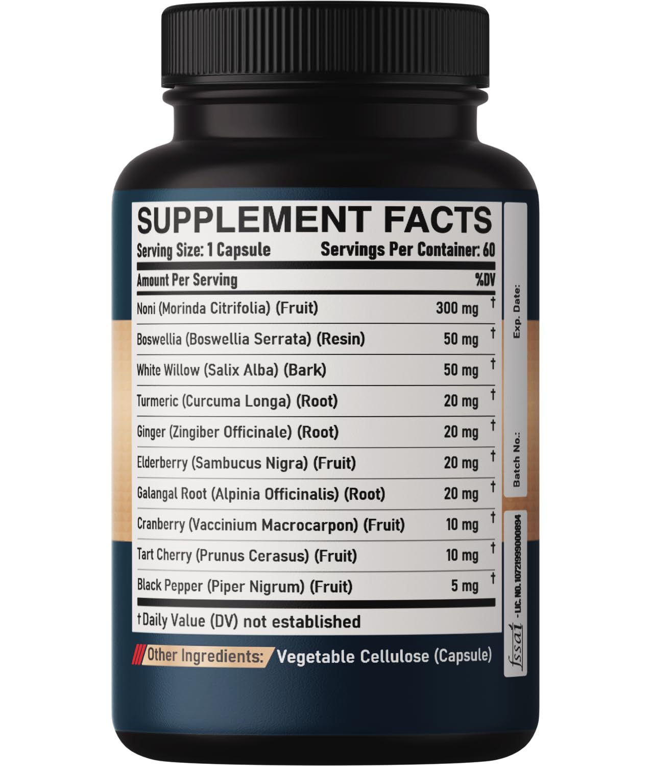 DEDICAD 10in1 Noni Capsules - 4 Month Supply with Elderberry, Boswellia, Turmeric, Ginger & More - Support Muscle, Joint, Digestive & Immune - 2 Packs of 60 Vegan Capsules, Non-GMO & Gluten-Free DEDICAD buy supplements Au